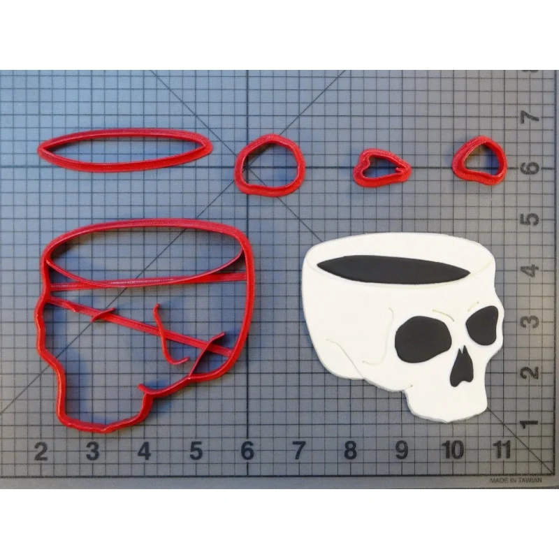 Череп кофе горшок кружка чашка Хоккей форма черепа помадки резаки для украшения