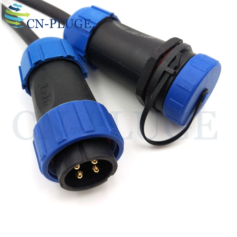 SP2110/P SP2111/S IP68 Водонепроницаемый 4 контактный авиационный разъем штепсельная