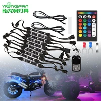 rgb one to ten pairs of remote control motorcycle atmosphere light 30led car indoor atmosphere chassis modified lights