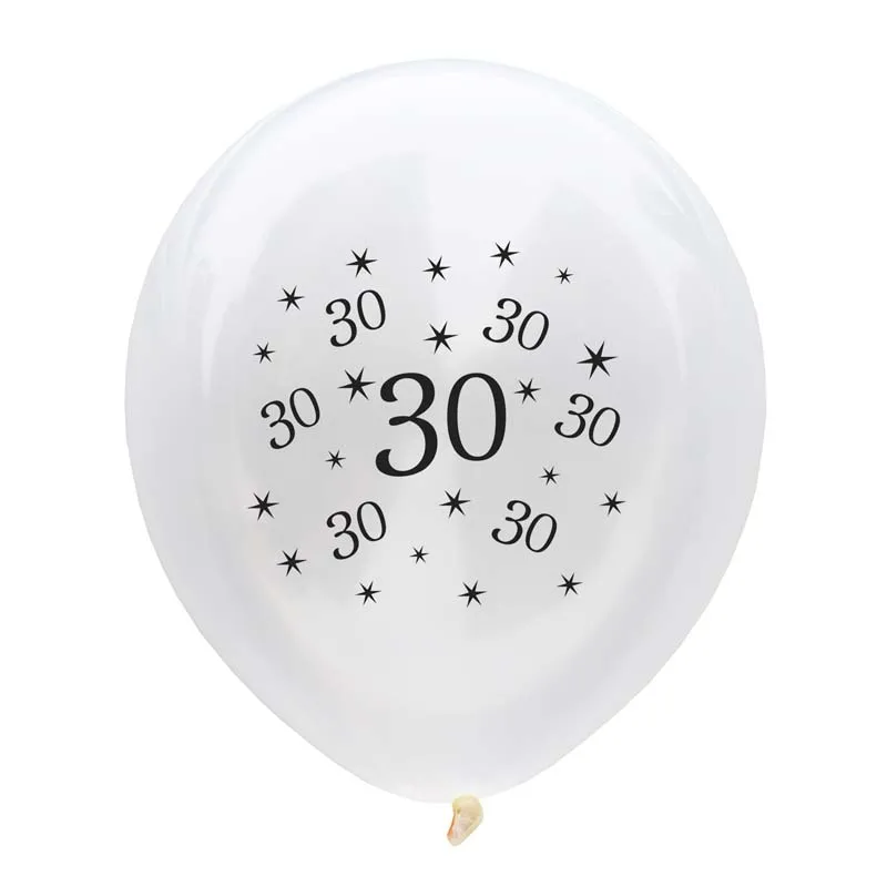 30th 10 шт. воздушные шары на день рождения 30, 40, 50, 60, 70, 80 лет, праздничные украшения для дня рождения, воздушные шары на день рождения для взрослых, вечерние шары - Цвет: 30th