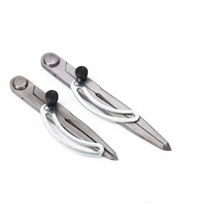 Стальной разделитель колеса Регулируемый расстояние компас Кожа ремесло