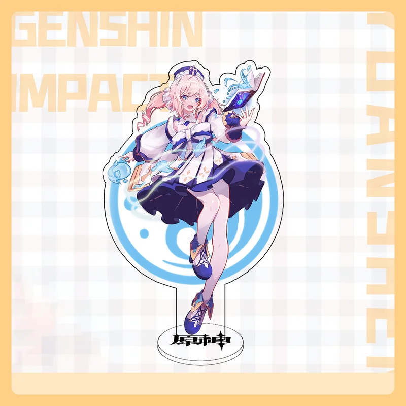

Newanime Figure Genshin Impact Zhongli Diluc Venti Klee Keqing Cute Acrylic Stand Model Plate Desk Decor Standing For Girl Gifts