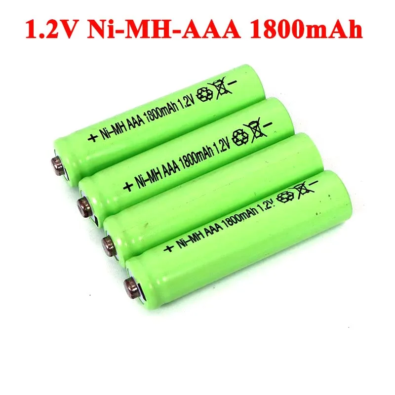 1 2 никель металл гидридный аккумулятор с напряжением батарейки типа AAA 1800 мА/ч