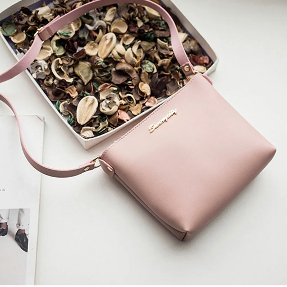 Модная однотонная сумка-мессенджер сумка через плечо для телефона и монет женщин