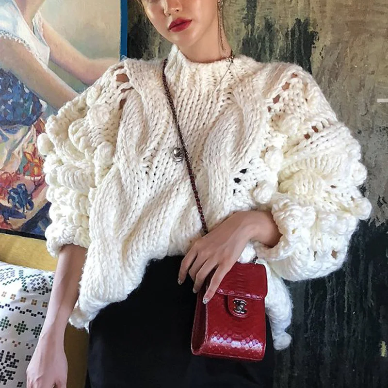 Богемный Вдохновленный винтажный вязаный свитер для женщин 2019 Модный пуловер с