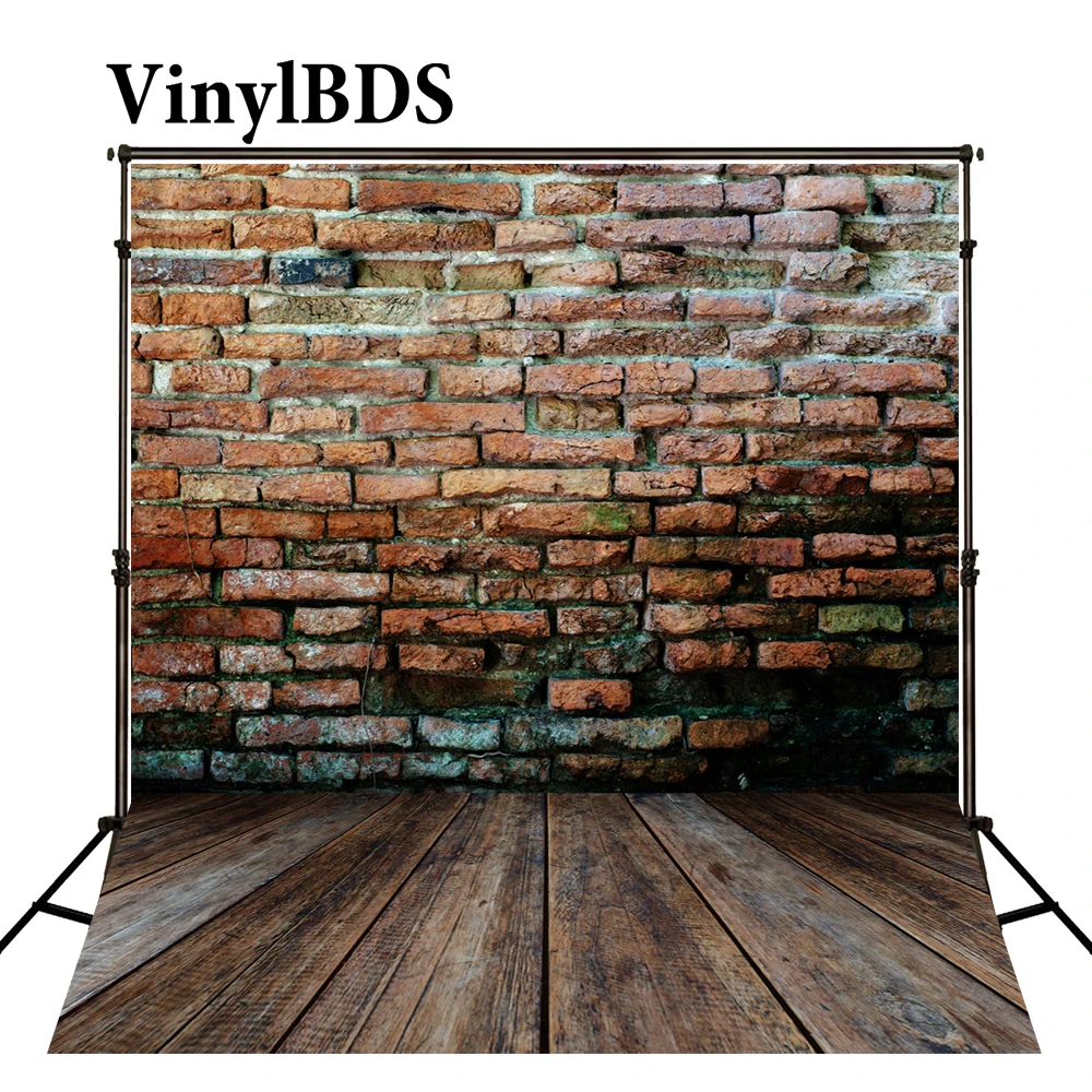 

Винтажный Красный фон VinylBDS для детской свадебной фотосъемки в помещении с изображением деревянного пола