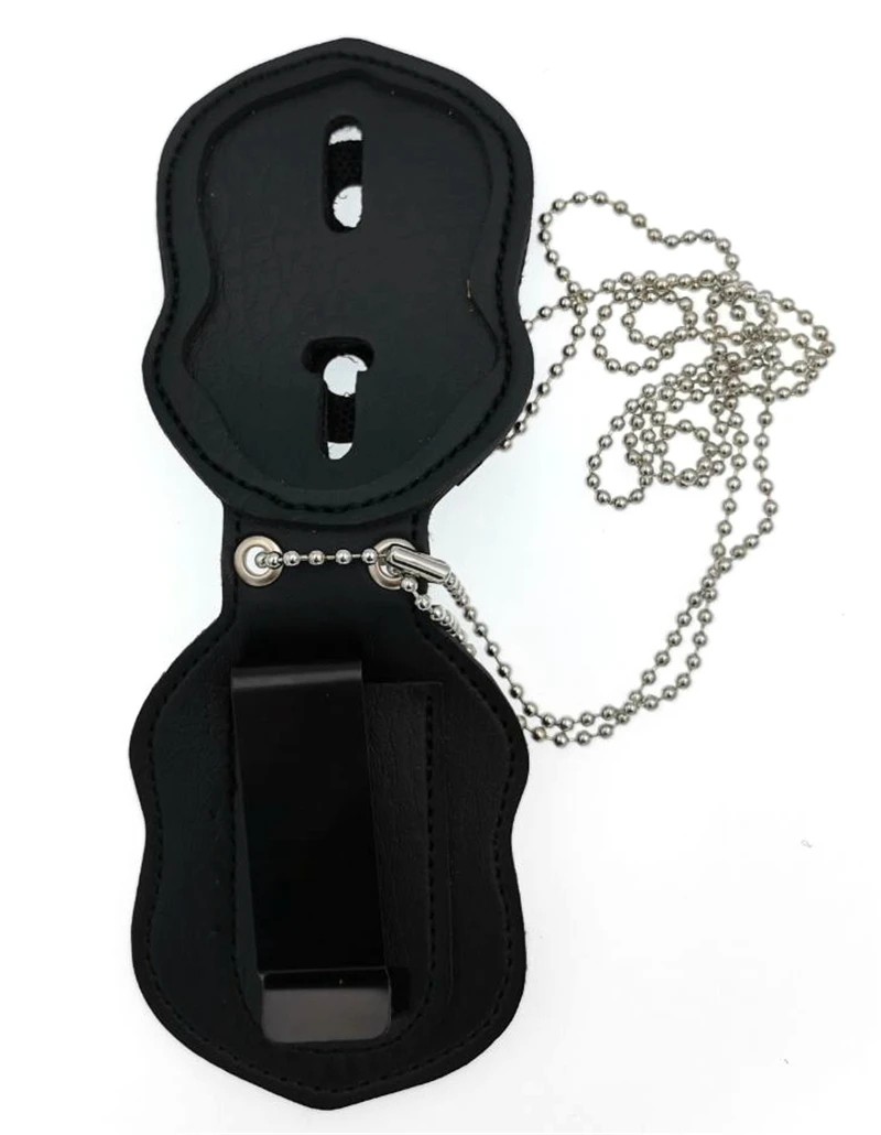 Универсальный американский бейдж кожаный держатель детективный с цепочкой из