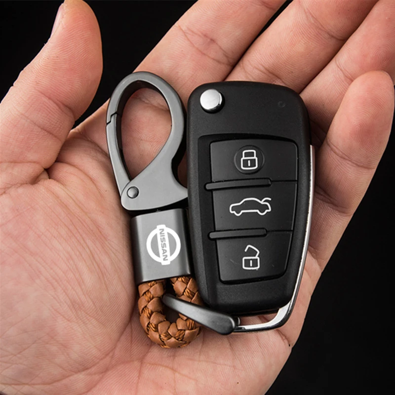 

Car Alloy Keyring with LOGO Keychain For Car Keys For Nissan ALTIMA JUKE LEAF MAXIMA MICRA MURANO Car Trinket Car Accessories