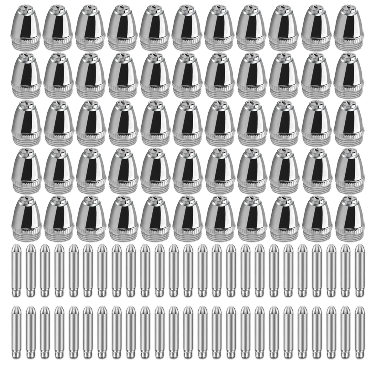 100 шт. плазменный резак расходные насадки наконечники электроды режущие