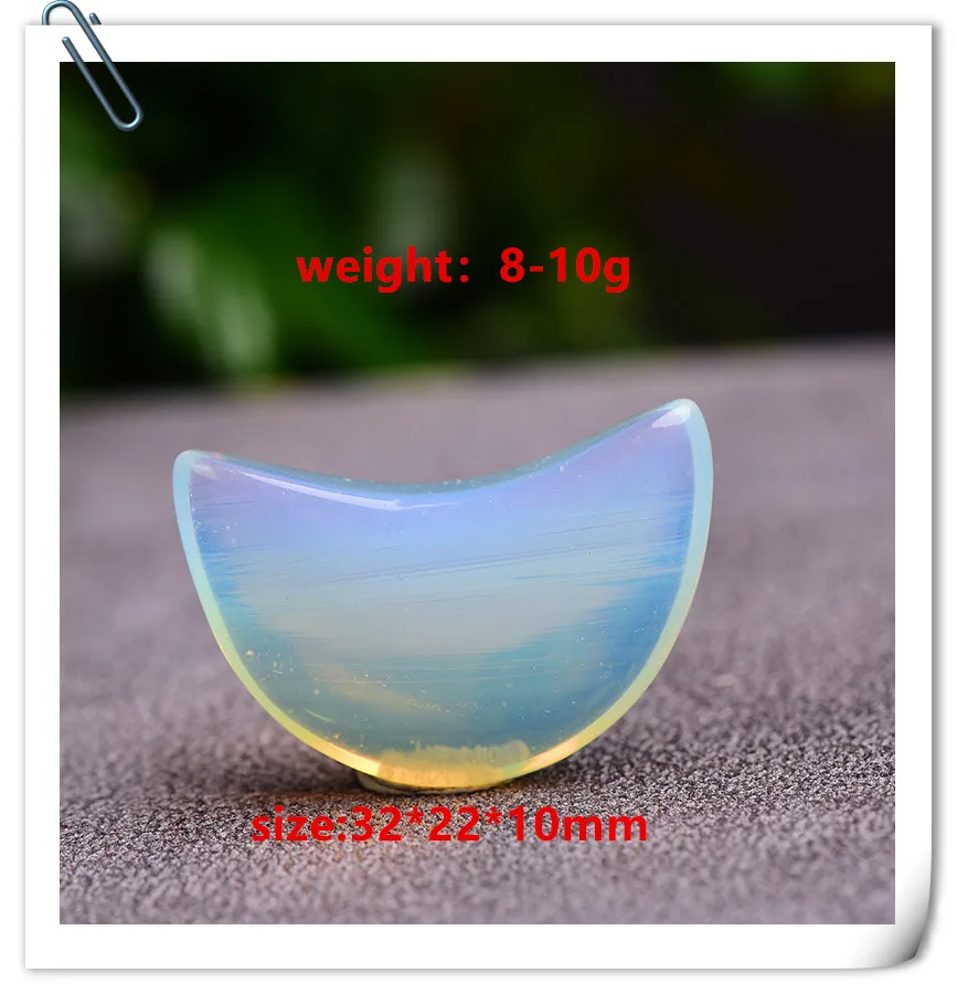 1 шт. натуральный хрустальный камень в форме Луны цветной талисман для медитации