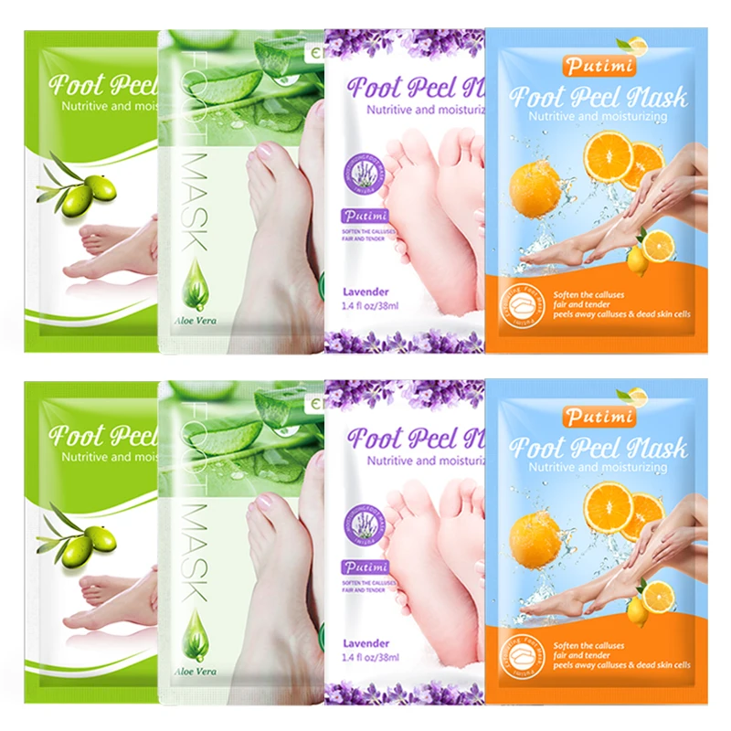 

8 пар маски для ног отшелушивающие носки для ног сухая отбеливающая маска для удаления омертвевшей кожи патчи для ног отшелушивающие пятки ...