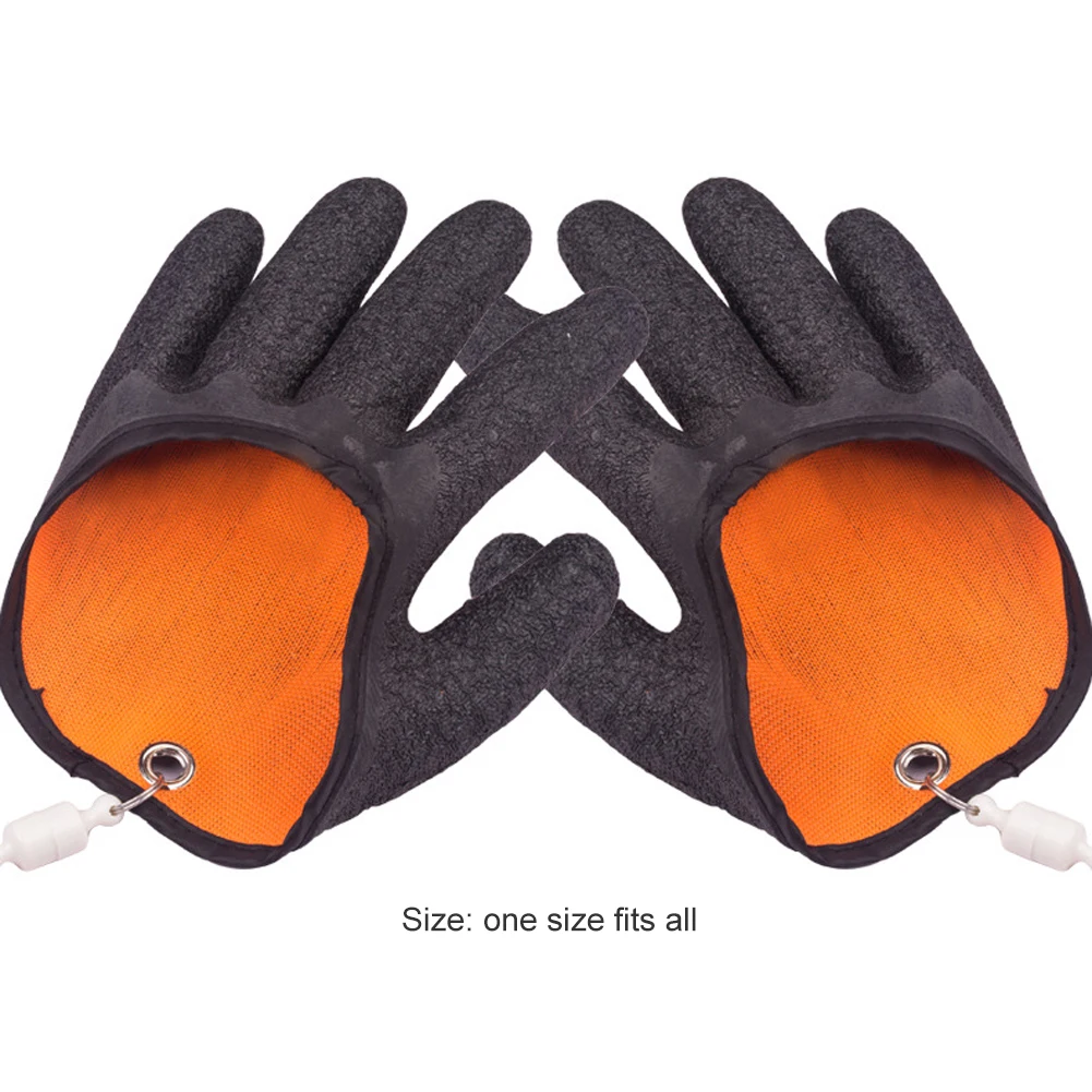 

UV Sun Protection Half Finger Glove Anti-slip Fishing Gloves Protect Hand Puncture Catching Fishing Glove Accessories
