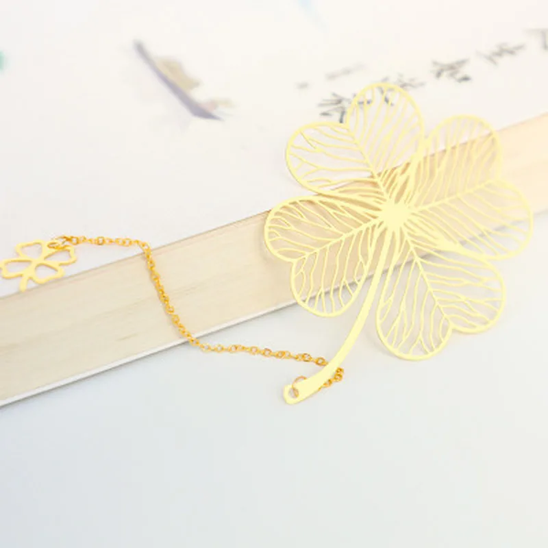 1 шт. Винтаж металлическая закладка для книги Китайский Стиль жилок листа из