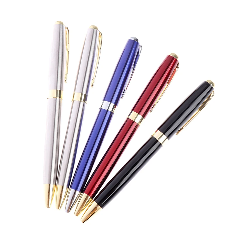 

Шариковая ручка, черная, из нержавеющей стали, для бизнеса, офиса, школы