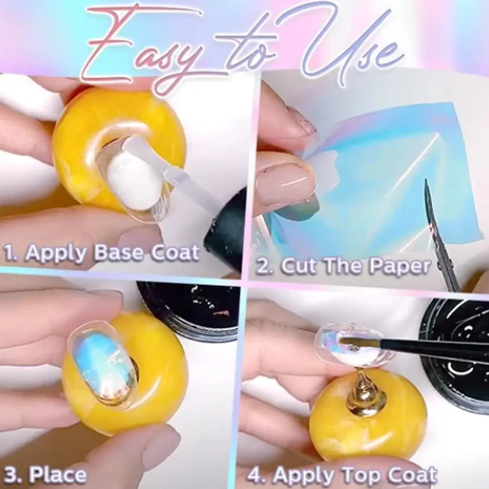 

10 Color/box Aurora Nail Glass Carton Pack Is Exquisitely Viscosity Uses Only Of And Glue Floating The Soft Glossy Thin Z6J1