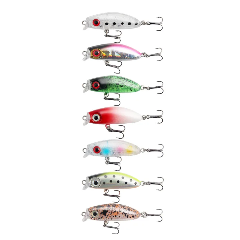 

1pcs/lot New lure bait micro-sinking Xiaomi Mi Nuo 4.3cm3g freshwater sea fishing bionic bait outdoor fishing fishing gear
