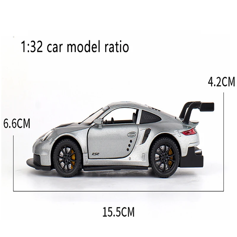 

1:32 Pull Back Alloy Racing Car Model Die Cast Four Open Vehicle with Sound Light Toys for Children Collections Boys Gifts