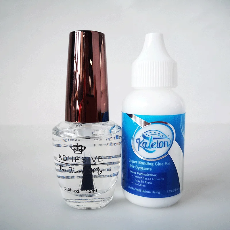 38ML Lace Wig Glue With 1Bottle Remover wig glue For Wig/ men's toupee Adhesives Bonding waterproof Invisible Adhesive - купить по
