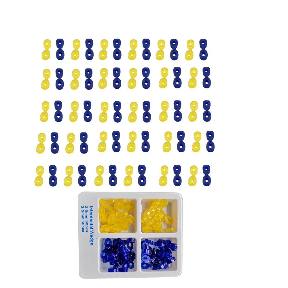 60 шт зубной сеператор из эластичной резины крепления на зубных Клин матрица