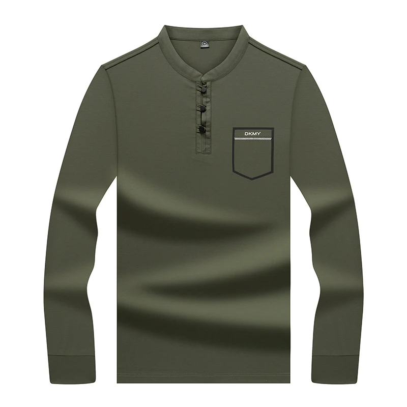 Модный лонгслив Poloshirt для мужчин брендовая одежда простые базовые футболки-поло