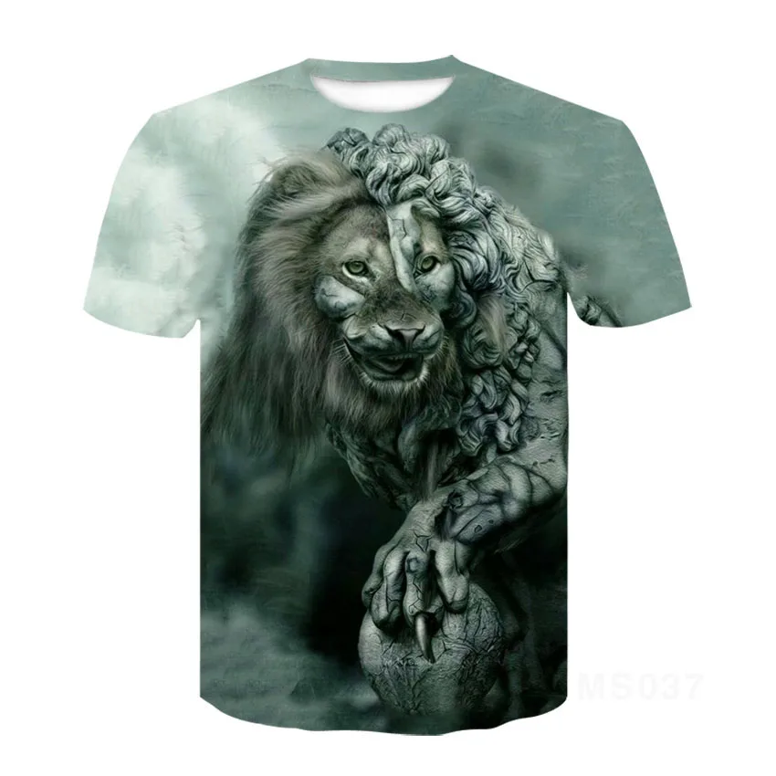 

Fashion Men's New Anime Print 3d Polyester Sports Casual Street Wear Loose And Comfortable Hip-hop Short-sleeved T-shirt