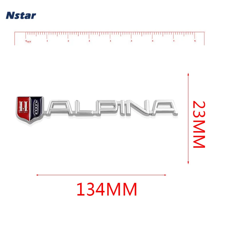 Эмблема Альпина Nstar 1 шт. автомобильный сплав брызговик багажник хвост боковое