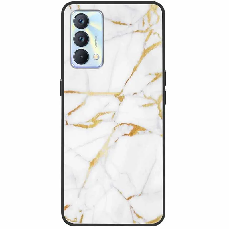 for realme gt master edition case cover on for realme gt master phone cases silicone soft black bumper marble fashion coque para free global shipping