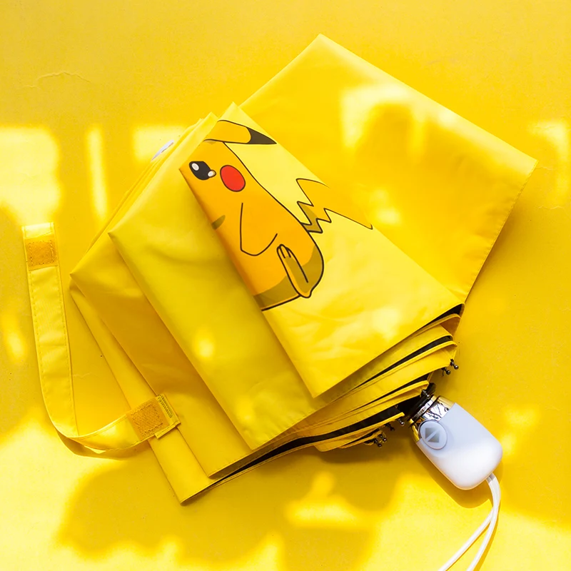 Милый мультяшный детский зонт Женский автоматический складной ветрозащитный