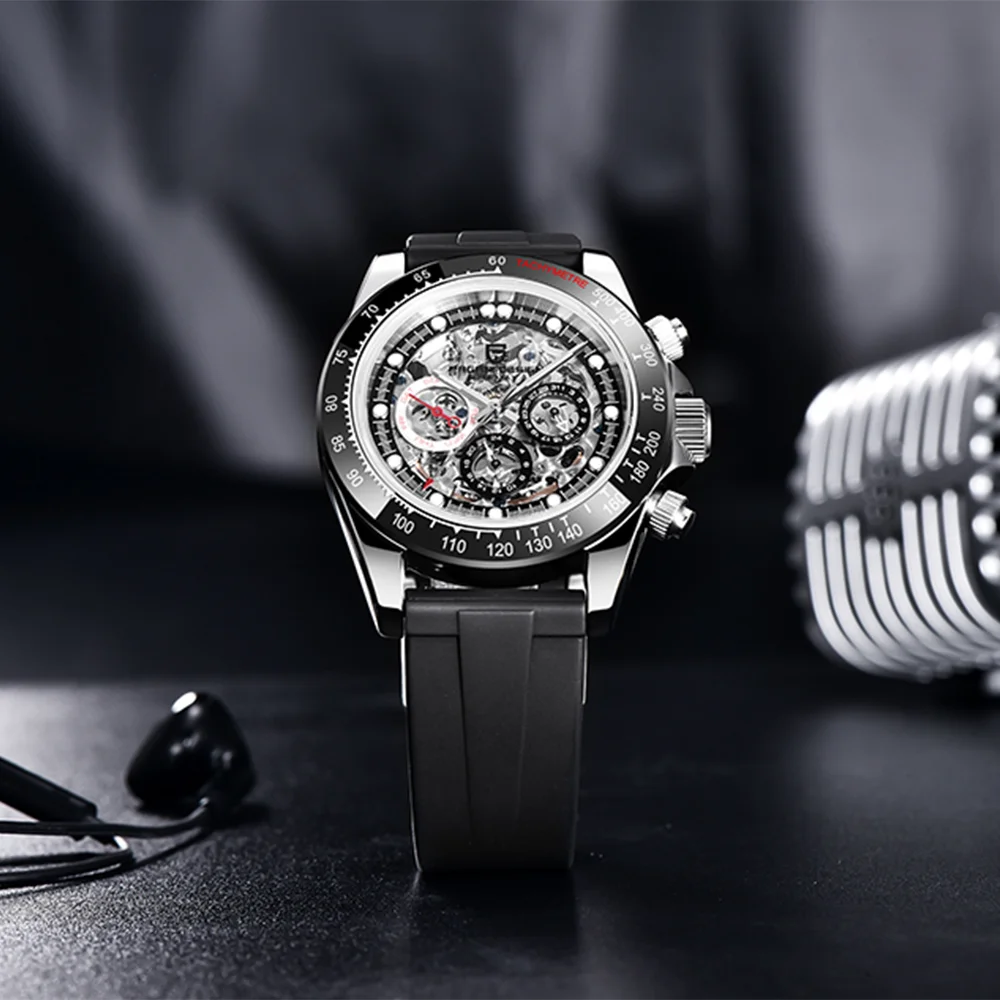 

PAGANI DESIGN Men's Watch Automatic Mechanical Stainless Steel Waterproof Watches Fashion Business Wrist Watch Relogio Masculino