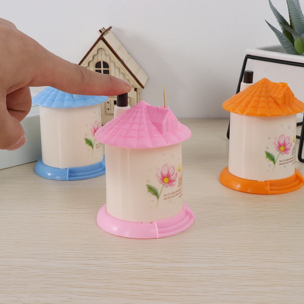 1 шт. в форме дома автоматическая подставка для Зубочисток контейнер бытовой стол