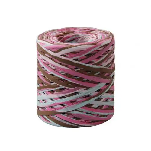 Multicolor 2 200 м бумага веревка лента рафия оборачивание кружевом веревка подарок для обертывания коробок для поделок, скрапбукинга Свадьба День Рождения украшения - Цвет: Multicolor 2