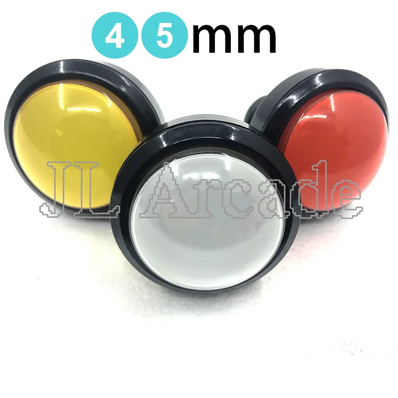 10 шт./лот 45 мм светодиодные огни аркадные видеоигры Круглый кнопочный