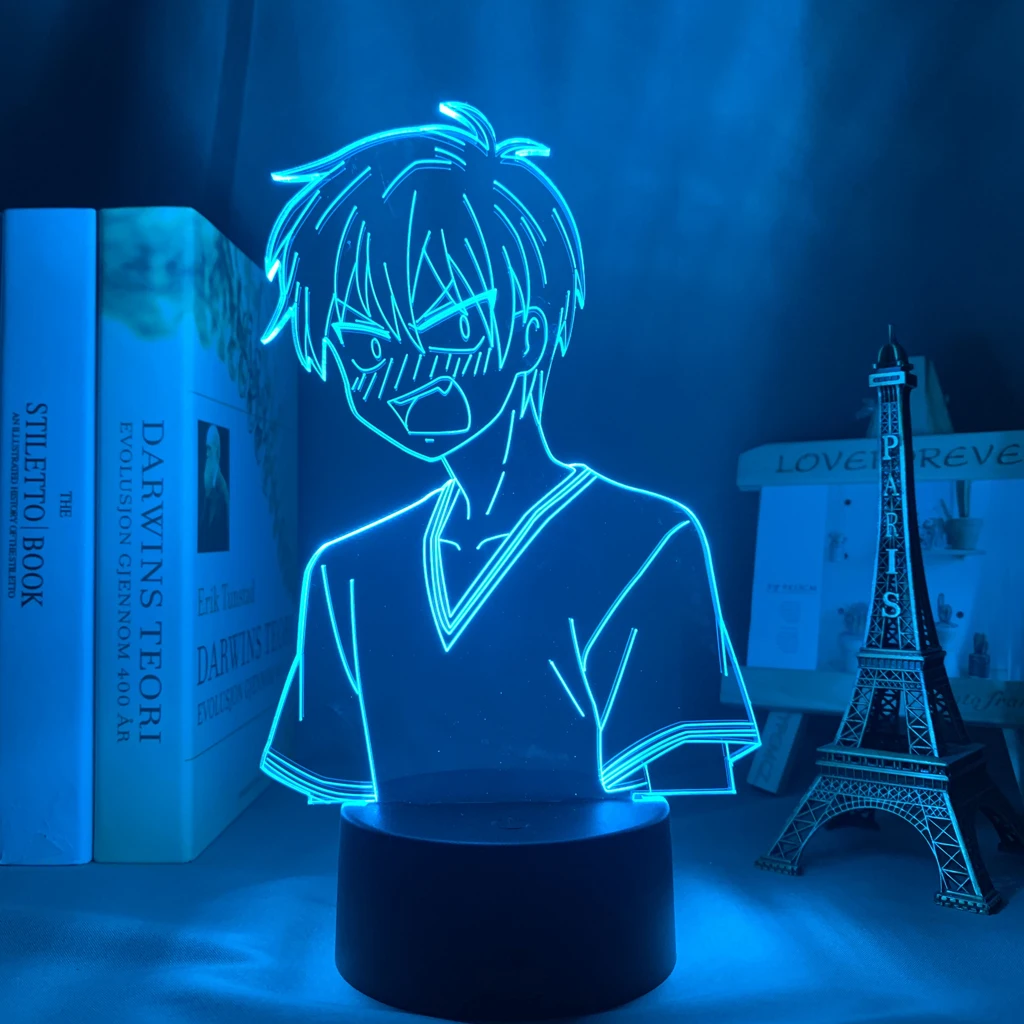 Манга 3d лампа Подарочная корзинка для фруктов Kyo Sohma рисунок номер Декор ночной