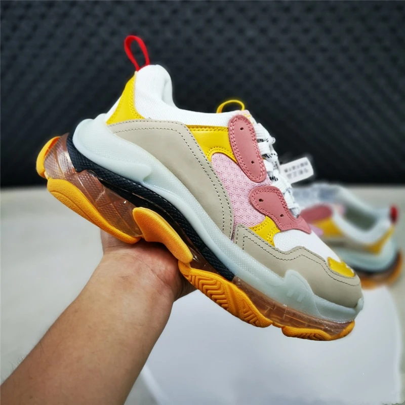 

Classic Luxury Brand Crystal Bottom Rainbow Platform Running Shoes 2021 Fashion Mesh Ladies High Quality Sneakers Zapatos