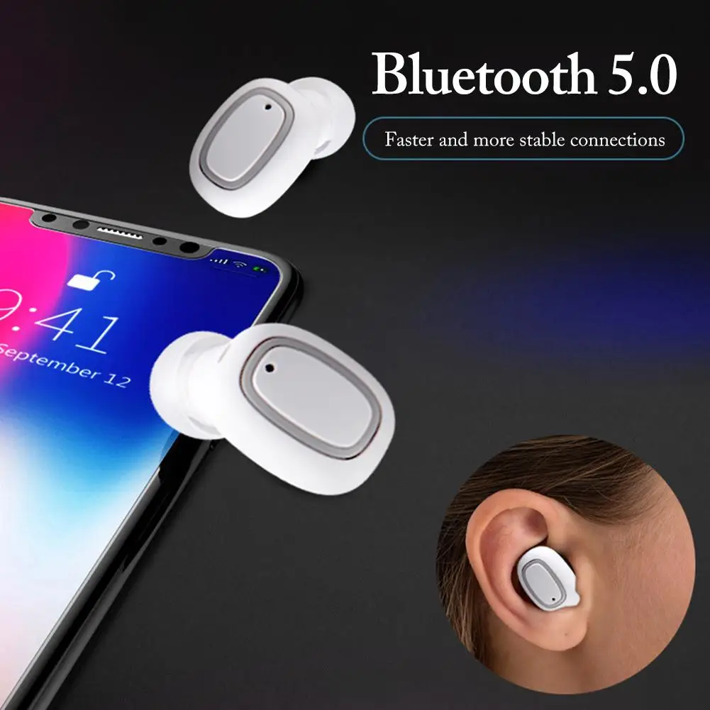 

Wireless Headphones TWS Bluetooth Earphones HD Stereo Gaming Headset Noise Canceling HIFI Mini In-ear Sports Headset For iOS