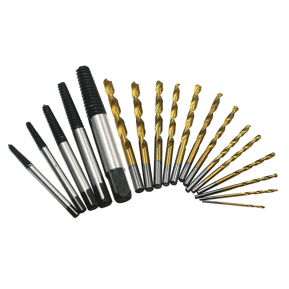 

Screw Extractor 13PC Hexagon Shank Drill Bits Screw Extractor Set 5pc Broken Wire Extractors