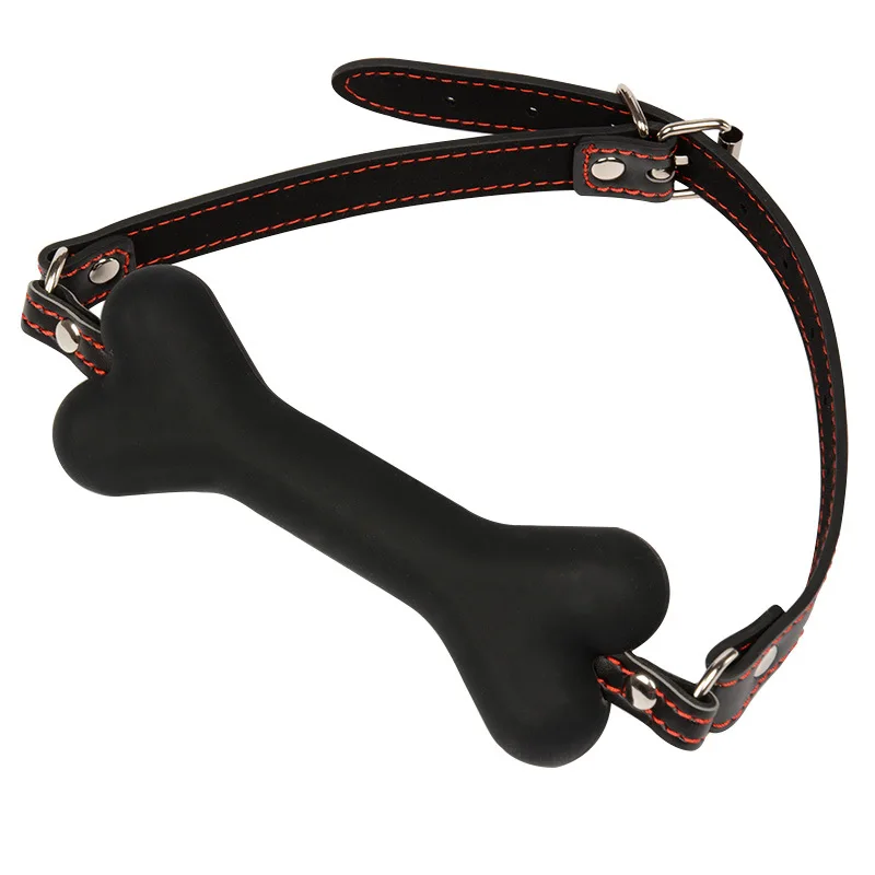 Собаке кость во рту кляп для орального секса БДСМ бандаж наручники открыть шарик