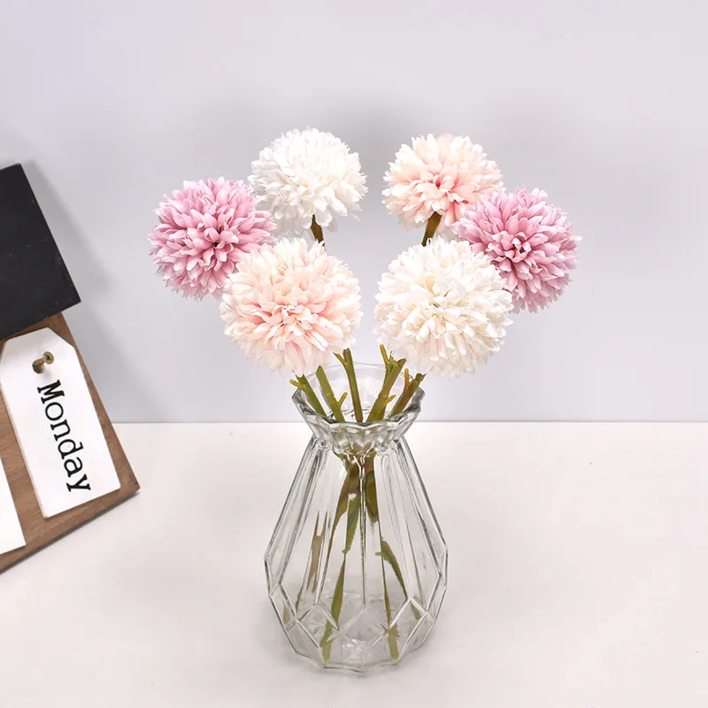 

Искусственный цветок хризантемы в горшке, 8 шт.