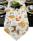 Животное леса Совы лисы лося современная настольная дорожка для дома Обеденный стол Свадебная вечеринка Рождество украшение скатерти