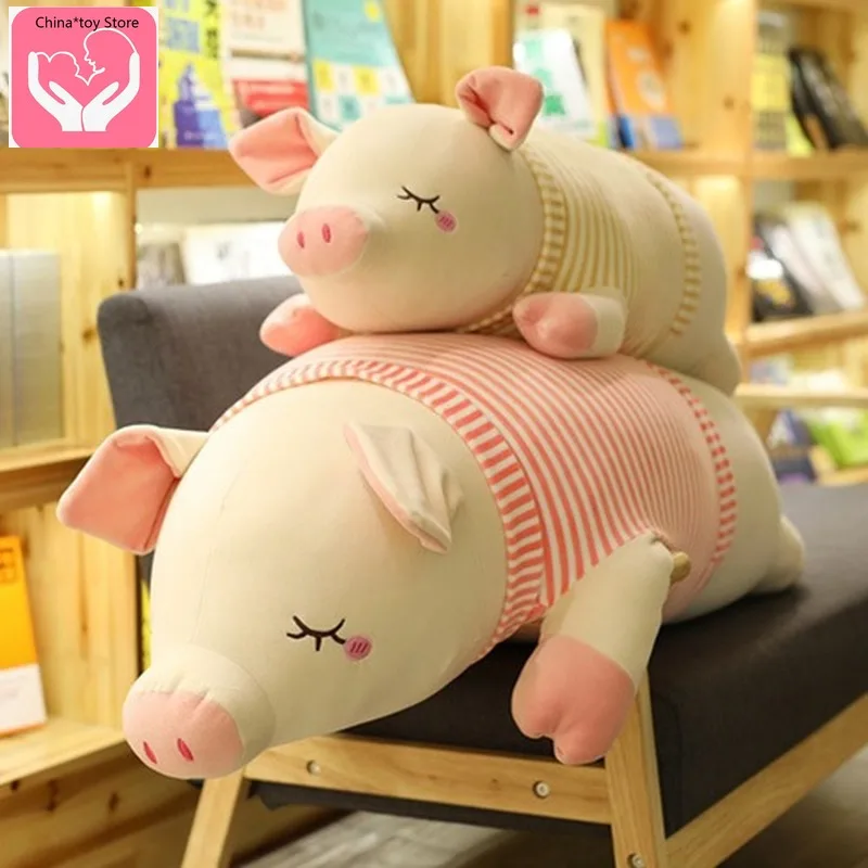 Новая мягкая подушка в виде свиньи плюшевая кукла милая удерживающая спальную