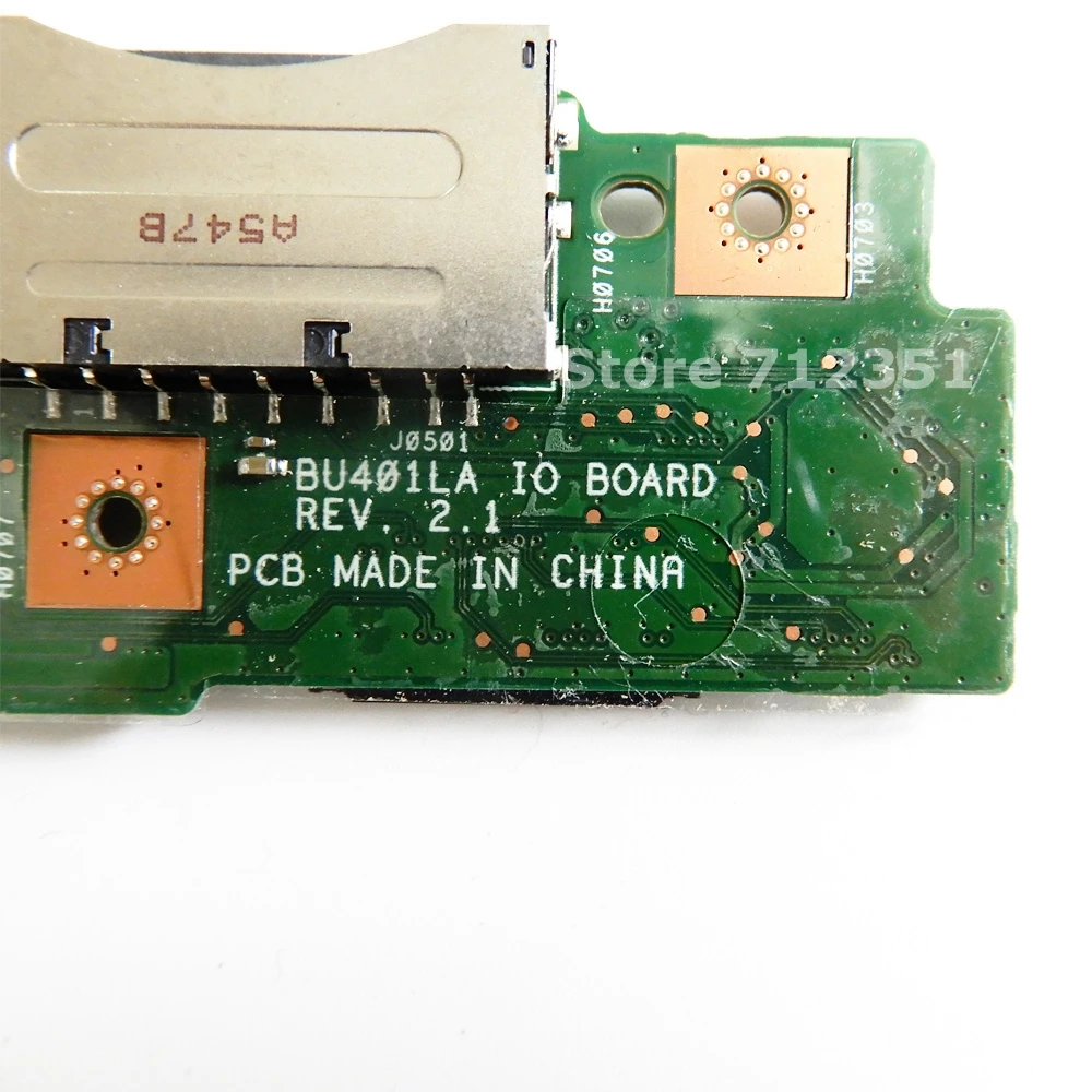 BU401LA IO_Board REV 2 1 Для ASUS BU401 BU401L материнская плата для ноутбука аудиоплата USB SD VGA тест