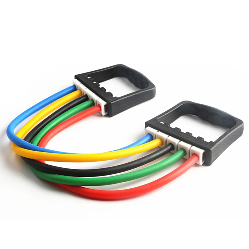 

New Women Gym Elastic Fitness Resistance Band Expander Workout Exercise Pilates Yoga Stretch Tube Rope Sport Equipment