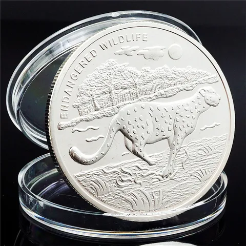 КОПИЯ монета 10 фрак, памятная монета в Демократической Республики Конго, Specie Hindnd FIR HIUEND 2007, гепард дикой природы под угрозой исчезновения