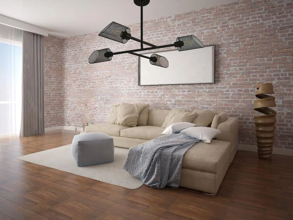 Металлическая декоративная лампа в стиле пост модерн светодиодный потолочный