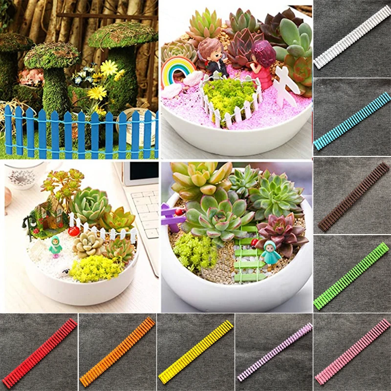 

100cm/roll 3cm Wooden Fencing Wood Barrier DIY Mini Landscape Fairy Garden Figurines Miniatures Accessories Handmade Crafts New