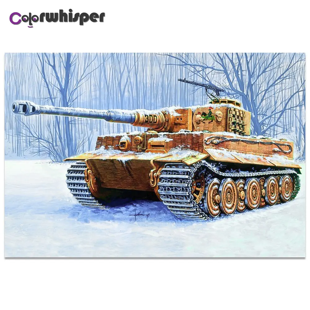 Алмазная живопись 5D полностью квадратные/круглые танки Daimond картина артиллерия