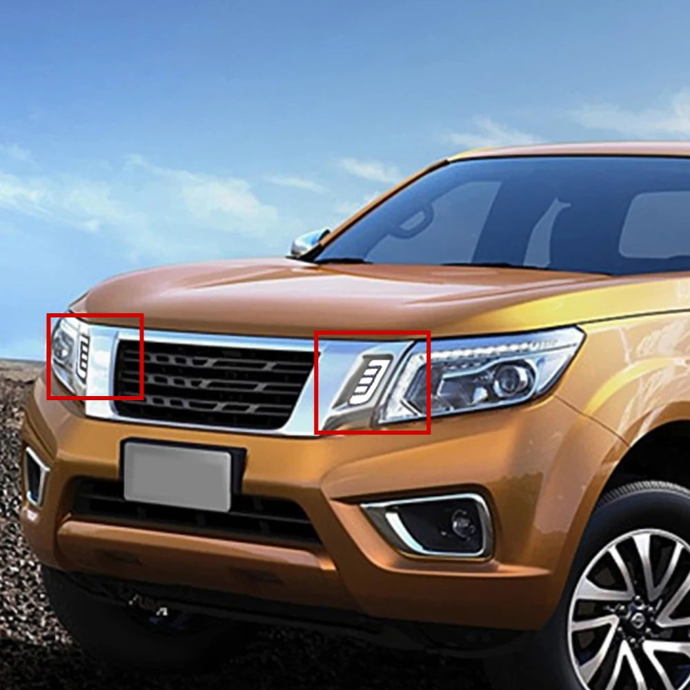 2 шт. DRL Габаритные огни маска Решетка Светодиодный светильник с поворотом