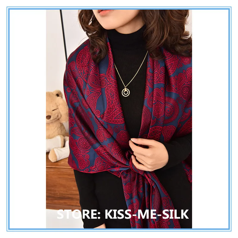 

KMS Scarf Shawl Hijab Women Luxury Scarves Black Gold Prom Mask Large Square Thick Plain Satin Silk Scarf Shawl 140*140CM/120G