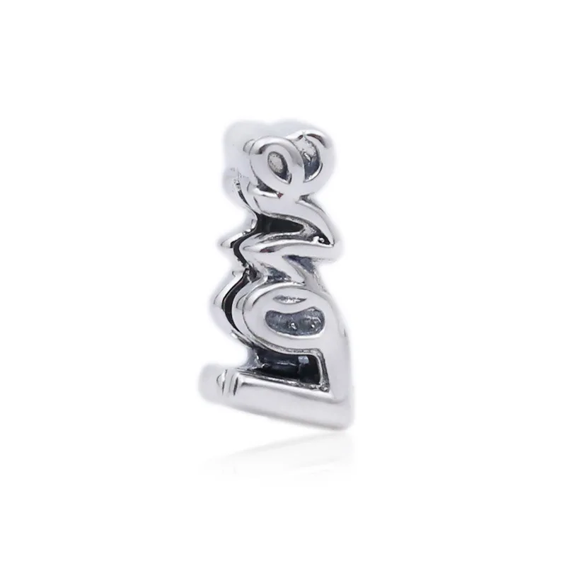 

Fashion Original Pan 925 Sterling Silver Reflexions Charm Vintage Love Letter Clip Beads Women Bracelet Bangles Jewelry Gift