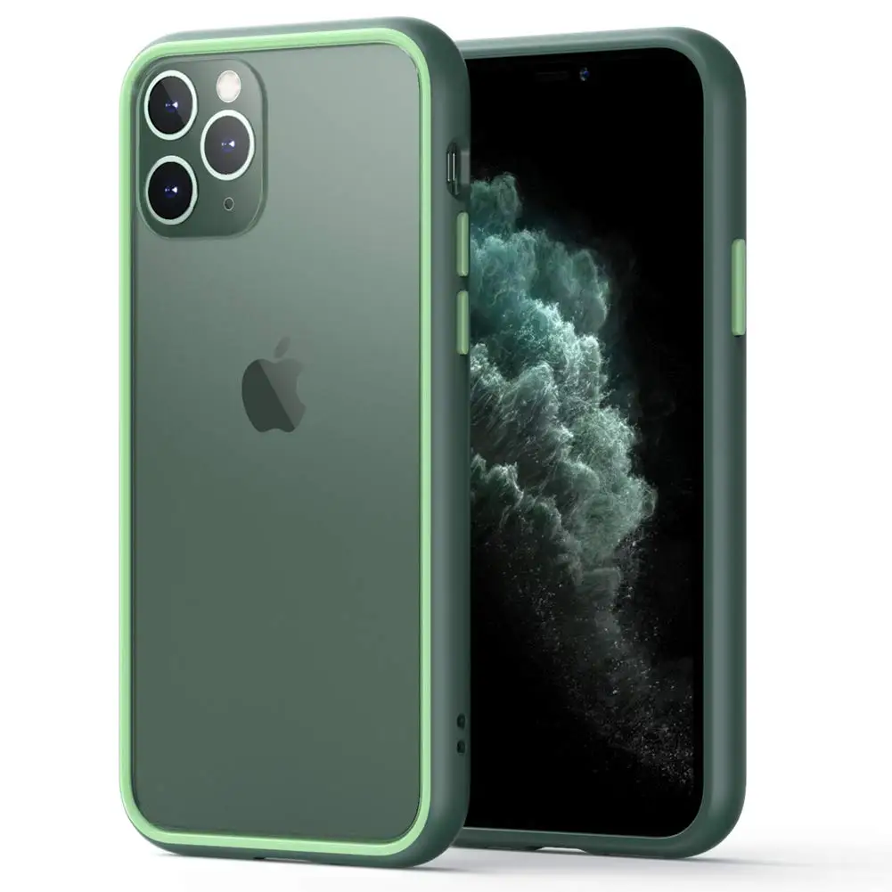 Тонкий чехол для iPhone 11 Pro Max XR XS X прозрачный Жесткий ПК с защитой от царапин задняя
